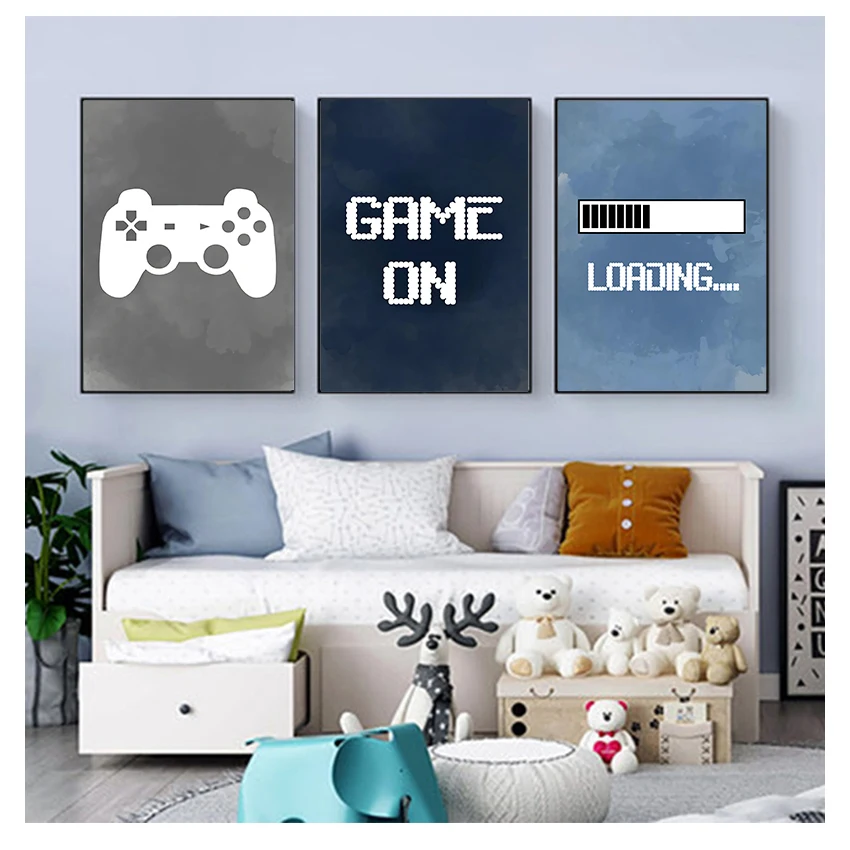 Nursery Boys Wall Decor , Gami - Gaming Accessories Bedroom ulasan dan harga