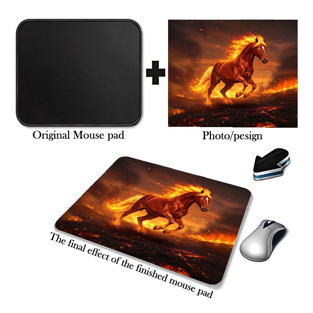 Fire Horse Pattern Mouse Pad R - Gaming Accessories For Free Fire ulasan dan harga