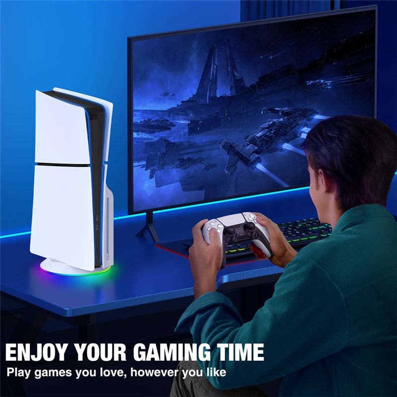 AED7-Vertical Stand With RGB L - Gaming Accessories Lights ulasan dan harga