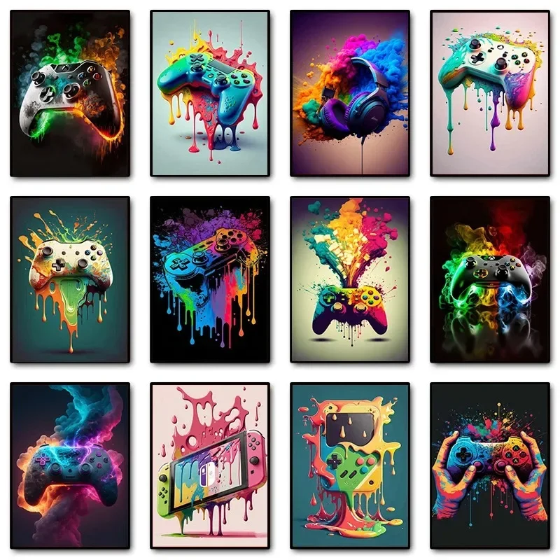 Colorful Pop Art Gamer Control - Gaming Accessories Bedroom ulasan dan harga
