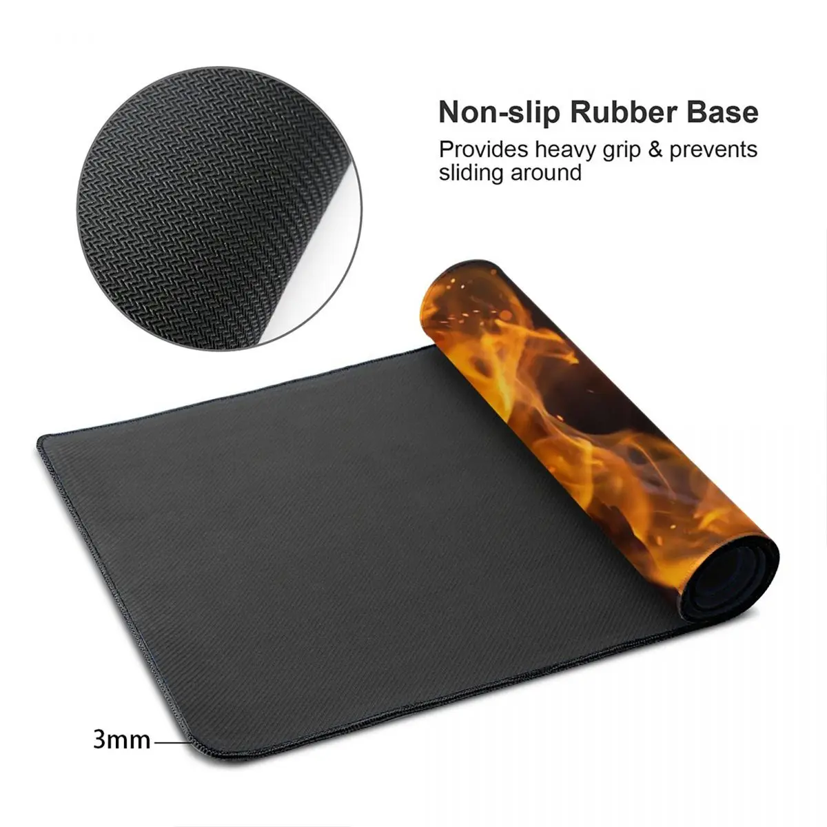 Large Mouse Pad Burning Fire W - Gaming Accessories For Free Fire ulasan dan harga