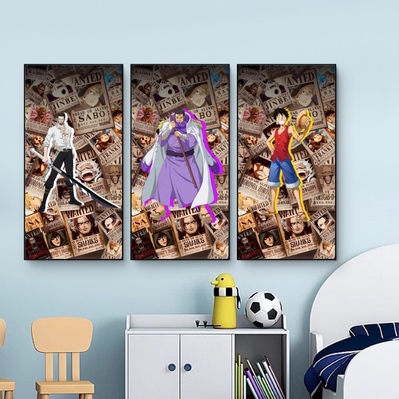 One Piece Wanted Poster Wall D - Gaming Accessories For Free Fire ulasan dan harga
