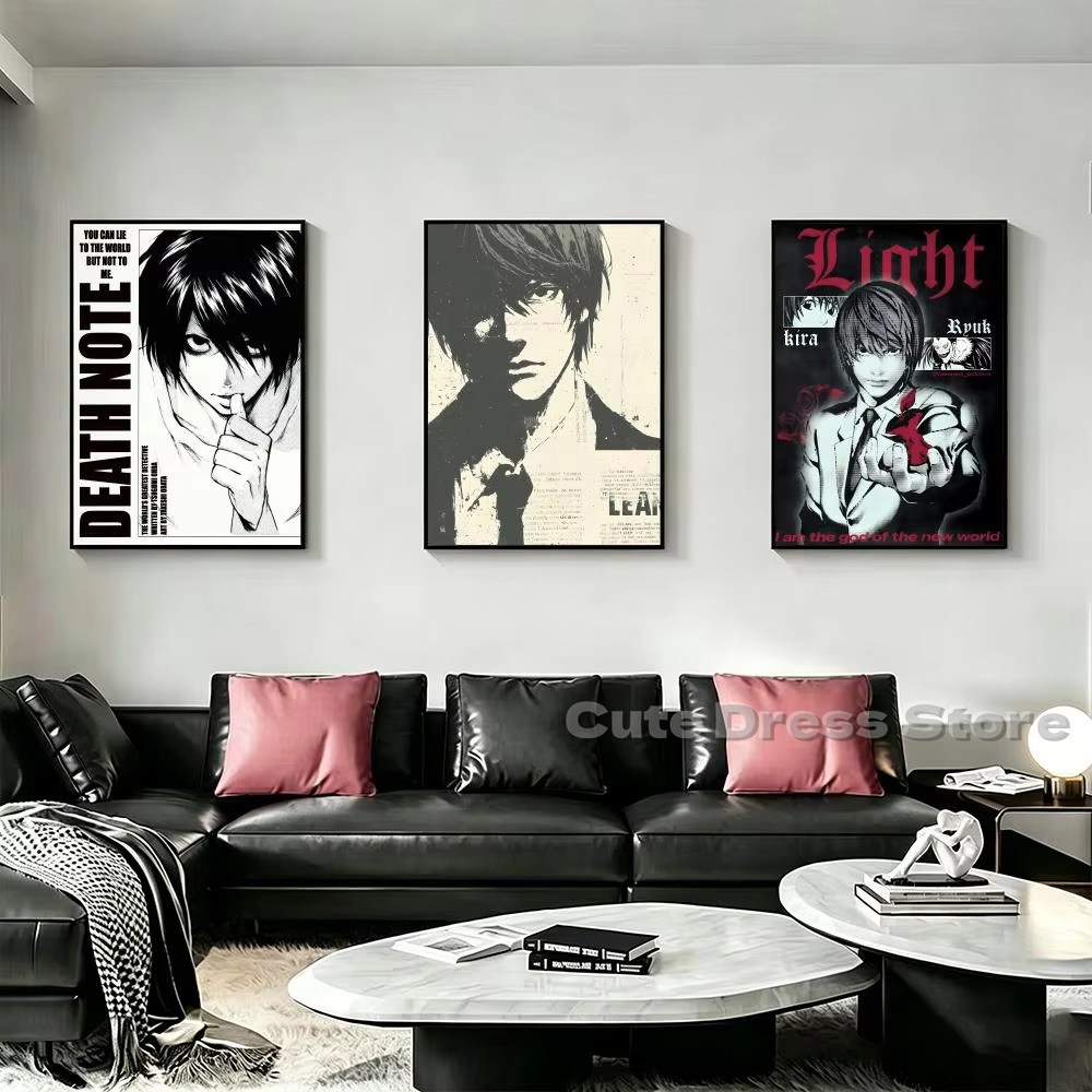Death Note Canvas Print Unfram - Gaming Accessories Bedroom ulasan dan harga