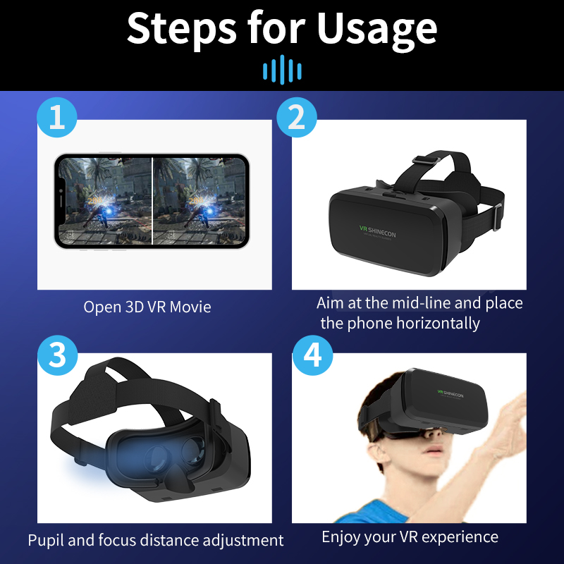 VR Glasses 3D Headset Virtual  - Gaming Accessories For 8 Year Old ulasan dan harga