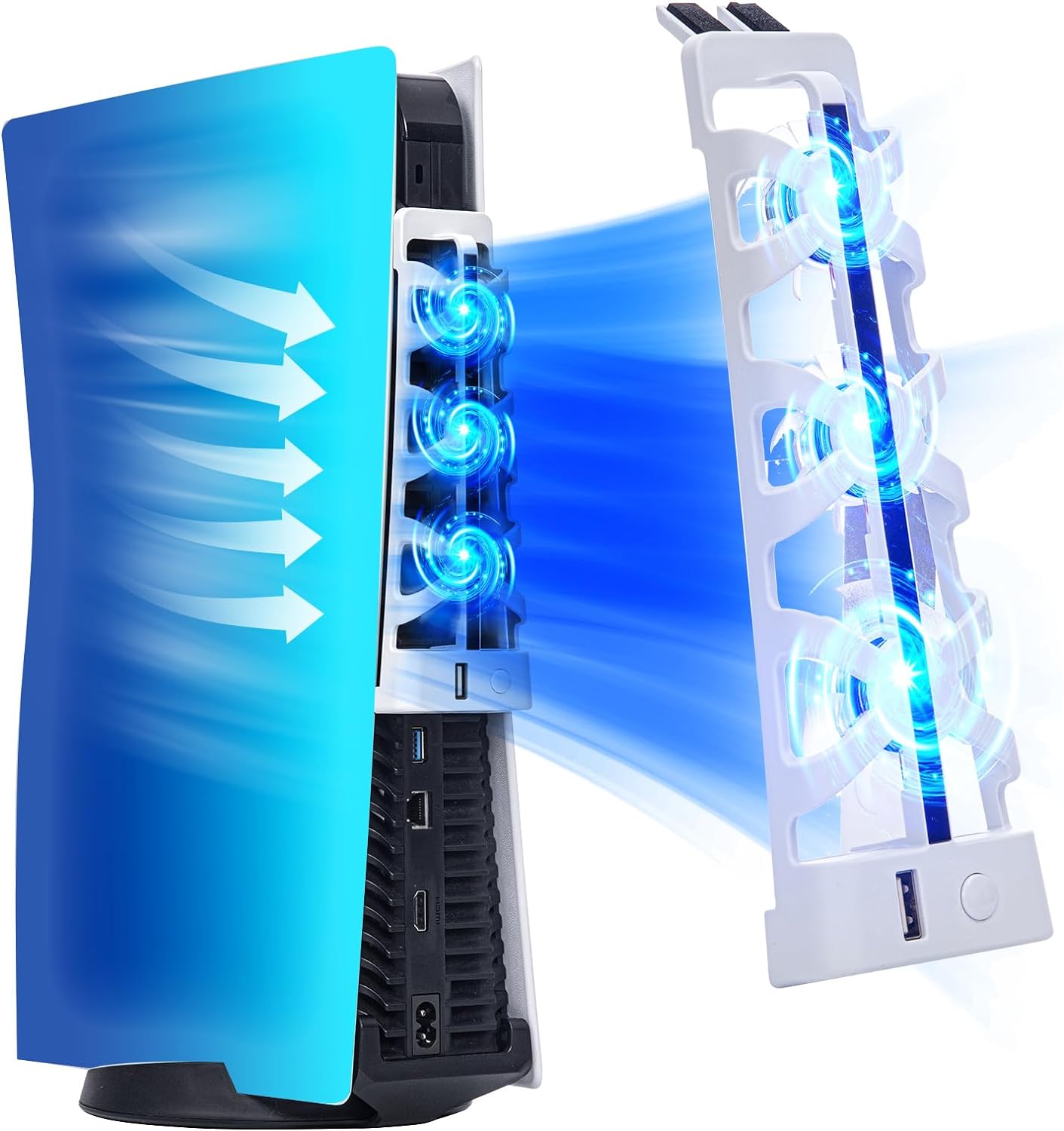 For PS5 Slient Cooling Fan wit - Gaming Accessories Lights ulasan dan harga